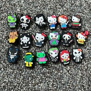 Hello kitty horror shoe pins